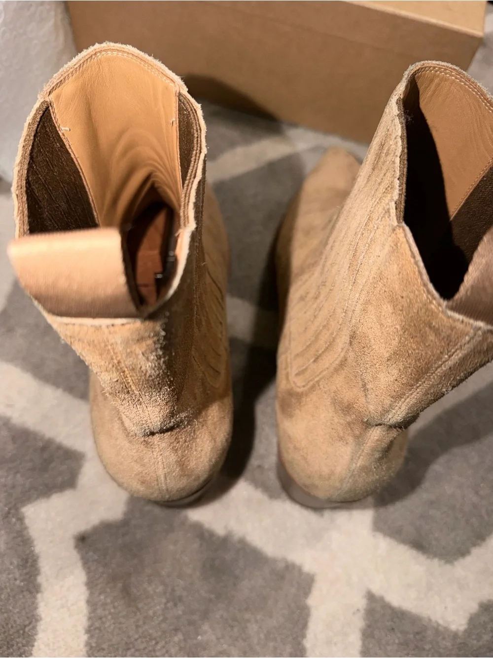 Christian Louboutin William Men’s Suede Chelsea Boots Sz 46 (Fit US12)